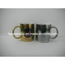 11oz Gold, Silver Sublimation Mugs, 11oz Sublimation Metallic Mug